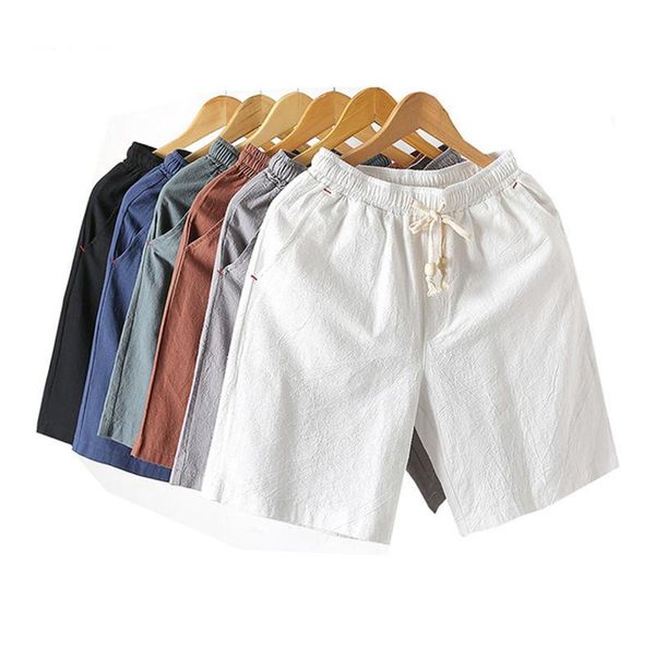 men's shorts 2021 solid flax chinese style linen color short trousers male summer breathable plus size 5xl, White;black
men's shorts 2021 solid flax chinese style linen color short trousers male summer breathable plus size 5xl, White;black