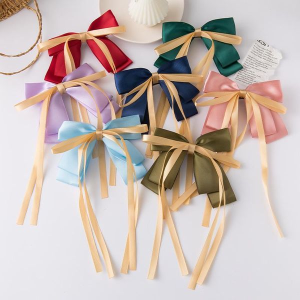 hair accessories 1piece korean satin hairpin double-sided ribbon streamer bow clips solid color barrettes spring clip women, Slivery;white
hair accessories 1piece korean satin hairpin double-sided ribbon streamer bow clips solid color barrettes spring clip women, Slivery;white