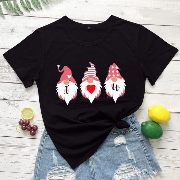 women's t-shirt assortis gnome printed shirt short-sleeved casual men women funny kawaii t harajuku graphic tees, White
women's t-shirt assortis gnome printed shirt short-sleeved casual men women funny kawaii t harajuku graphic tees, White