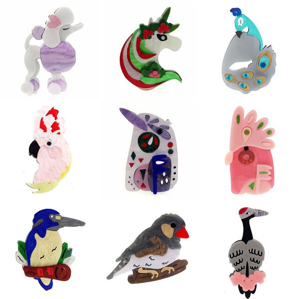 ziccowong fashion cute animal goat unicorn bird brooch pins for women girl acrylic cartoon design badge lapel jewelry gift, Gray
ziccowong fashion cute animal goat unicorn bird brooch pins for women girl acrylic cartoon design badge lapel jewelry gift, Gray