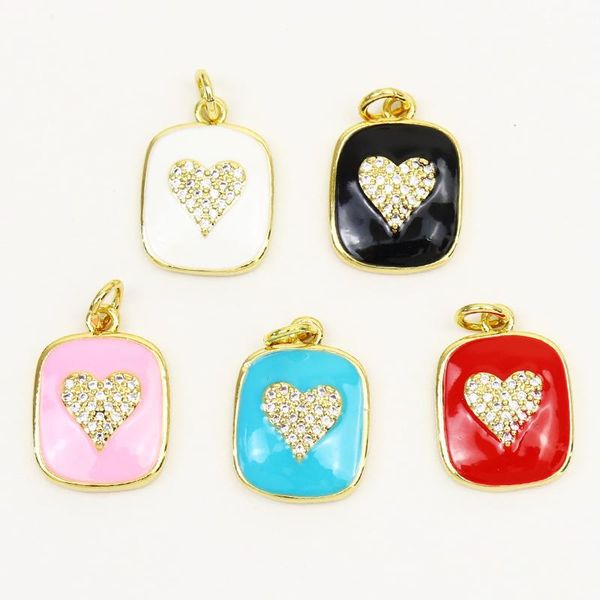 charms 10 pieces enamel heart pendant mix color geometric jewelry accessories necklace 51783, Bronze;silver
charms 10 pieces enamel heart pendant mix color geometric jewelry accessories necklace 51783, Bronze;silver