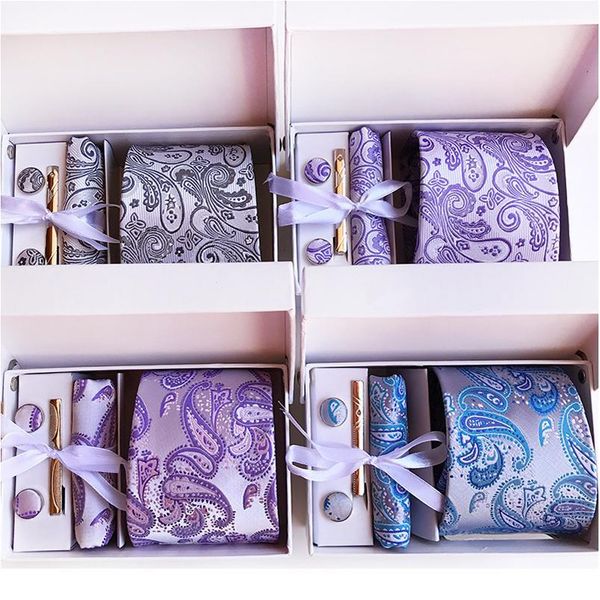 men's 100% silk neckties paisley floral ties set for men tie cufflinks hanky tie clip gift box set packing wedd jllgoq, Blue;purple
men's 100% silk neckties paisley floral ties set for men tie cufflinks hanky tie clip gift box set packing wedd jllgoq, Blue;purple