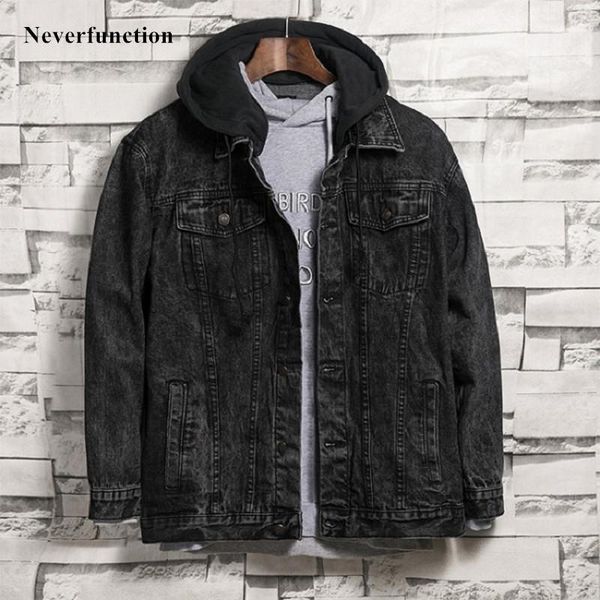 men's jackets 2021 men autumn winter retro snowflake wash black hooded jean jacket streetwear motorcycle casual denim coat outerwear, Black;brown
men's jackets 2021 men autumn winter retro snowflake wash black hooded jean jacket streetwear motorcycle casual denim coat outerwear, Black;brown
