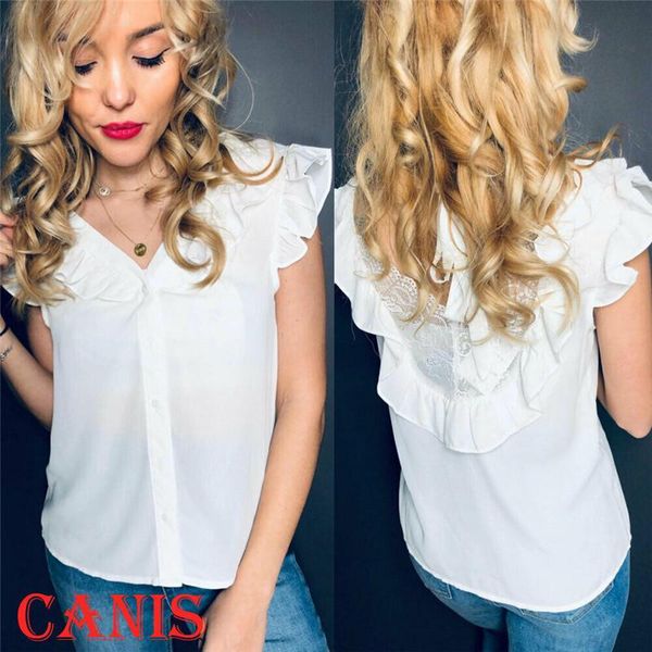 women's blouses & shirts fashion women summer sleeveless blouse casual loose chiffon solid, White
women's blouses & shirts fashion women summer sleeveless blouse casual loose chiffon solid, White