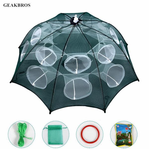 fishing accessories upgrade 4-20 holes automatic net strengthened foldable shrimp cage nylon crab fish trap cast folding network
fishing accessories upgrade 4-20 holes automatic net strengthened foldable shrimp cage nylon crab fish trap cast folding network