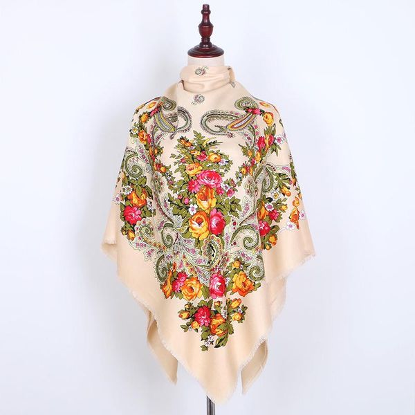 scarves 130*130cm russian national scarf for women twill cotton square shawl winter warm retro floral pattern headscarf wraps, Blue;gray
scarves 130*130cm russian national scarf for women twill cotton square shawl winter warm retro floral pattern headscarf wraps, Blue;gray