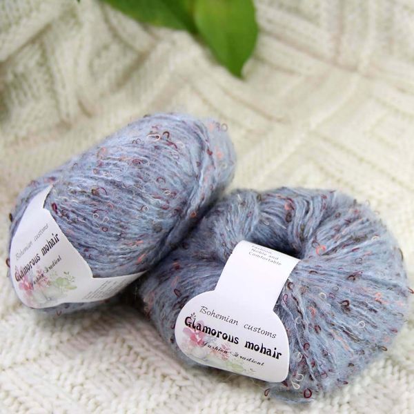 sale 2 balls*50g soft fluffy mohair yarn shawl hand-knitted crochet tan white wine orange brown 825-06-2 baby blue, Black;white
sale 2 balls*50g soft fluffy mohair yarn shawl hand-knitted crochet tan white wine orange brown 825-06-2 baby blue, Black;white