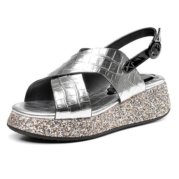sandals summer women genuine leather bling wedges high heel platform hollow peep toe female ladies shoes zapatos de mujer, Black
sandals summer women genuine leather bling wedges high heel platform hollow peep toe female ladies shoes zapatos de mujer, Black