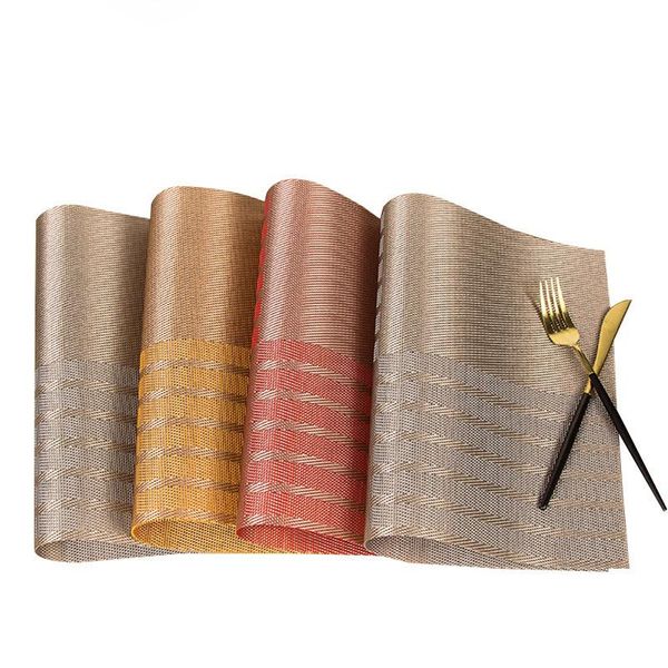 table runner placemats 30x45cm pvc stain resistant non-slip plate pad mat washable home decor stylish teslin mats
table runner placemats 30x45cm pvc stain resistant non-slip plate pad mat washable home decor stylish teslin mats