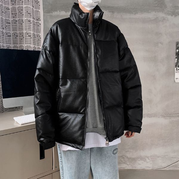 2021 new winter thick jacket men's warm fashion casual stand-up collar leather men streetwear loose korean short coat mens pc0b, Black
2021 new winter thick jacket men's warm fashion casual stand-up collar leather men streetwear loose korean short coat mens pc0b, Black