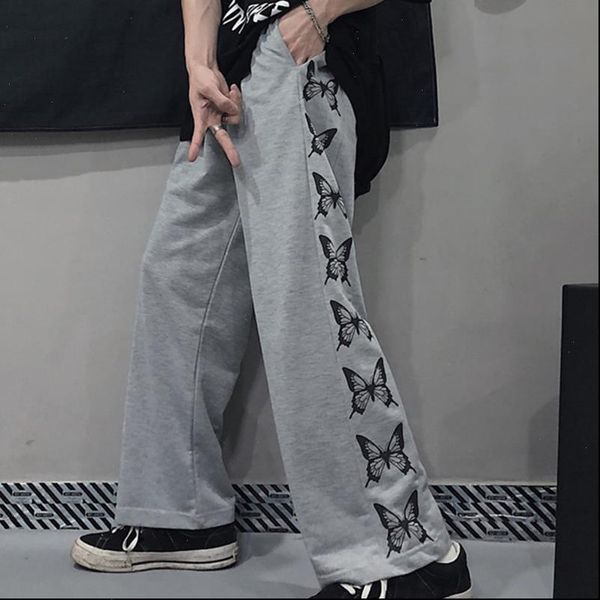 butterfly print women wide leg pants harajuku middle waist soft ladies pants loose autumn streetwear female trousers, Black;white
butterfly print women wide leg pants harajuku middle waist soft ladies pants loose autumn streetwear female trousers, Black;white