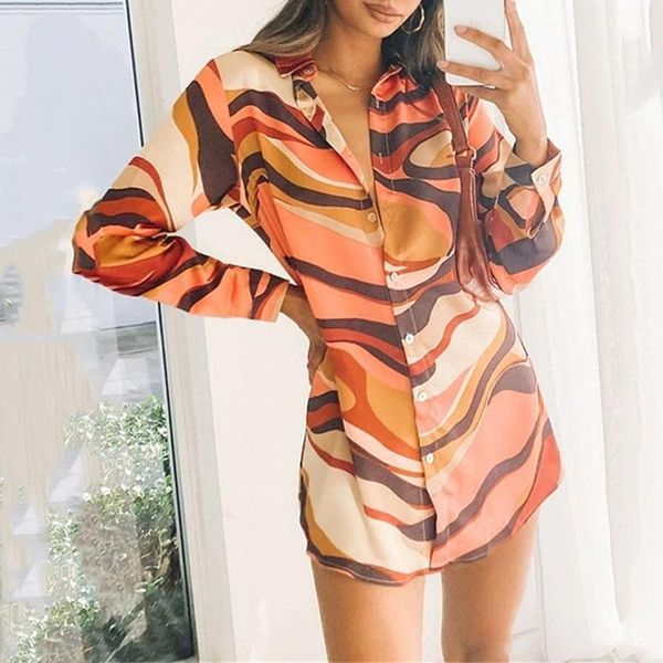 casual dresses print single-breasted shirt women autumn fashion long slevee loose dress high street female outwear, Black;gray
casual dresses print single-breasted shirt women autumn fashion long slevee loose dress high street female outwear, Black;gray