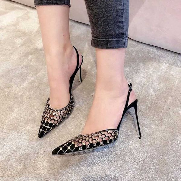 sandals hollow mules pointed to crystal sandals of women high heel shoes ladies runway woman stilettos summer 59fe, Black
sandals hollow mules pointed to crystal sandals of women high heel shoes ladies runway woman stilettos summer 59fe, Black