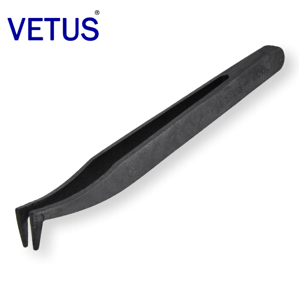 eyebrow tools & stencils vetus original 706 anti-static black carbon fiber plastic tweezers acid and alkali resistance pincers for dust-free
eyebrow tools & stencils vetus original 706 anti-static black carbon fiber plastic tweezers acid and alkali resistance pincers for dust-free