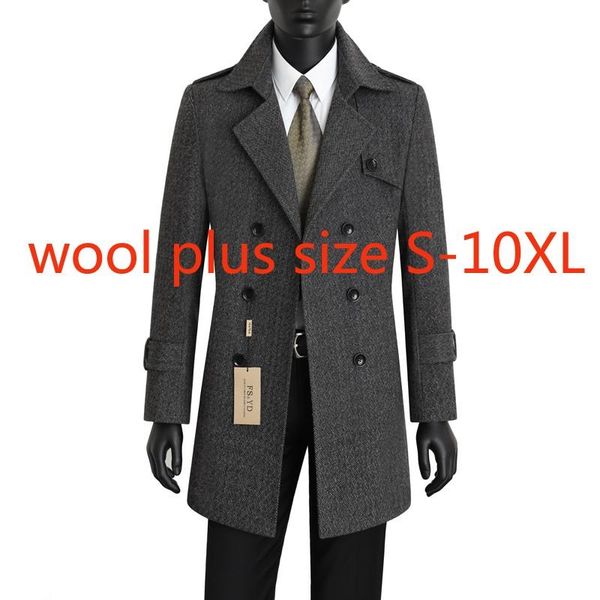 men's wool & blends fashion woolen coat men autumn winter double breasted young fashionable warm gray thick plus size s-8xl9xl1, Black
men's wool & blends fashion woolen coat men autumn winter double breasted young fashionable warm gray thick plus size s-8xl9xl1, Black