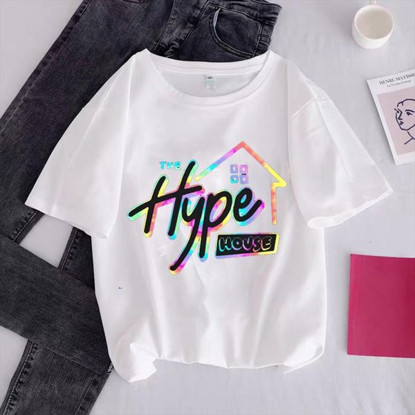 the hype house and men t shirt women kawaii aesthetic shrit clothing graphic harajuku funny summer female tee, White;black
the hype house and men t shirt women kawaii aesthetic shrit clothing graphic harajuku funny summer female tee, White;black