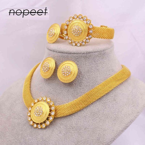 jewelry set dubai 24k gold jewelry nigerian bride necklace ring earring bracelet women's wedding four piece, Slivery;golden
jewelry set dubai 24k gold jewelry nigerian bride necklace ring earring bracelet women's wedding four piece, Slivery;golden