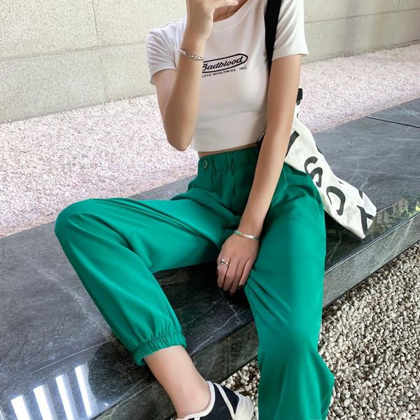 women's pants & capris women korean fashion clothing 2021 baggy female chiffon solid color harem fashionable clothes, Black;white
women's pants & capris women korean fashion clothing 2021 baggy female chiffon solid color harem fashionable clothes, Black;white