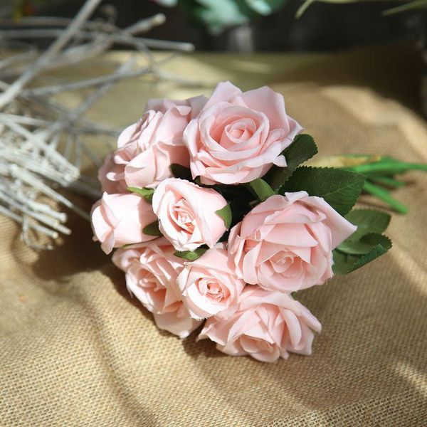 5pcs 17colors 6 head artificial silk rose flower bouquet for diy wedding bridal bouquet accesories home decorative flower
5pcs 17colors 6 head artificial silk rose flower bouquet for diy wedding bridal bouquet accesories home decorative flower
