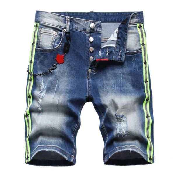 men's shorts men blue denim holes jeans male cotton stretch casual summer straight size 42, White;black
men's shorts men blue denim holes jeans male cotton stretch casual summer straight size 42, White;black