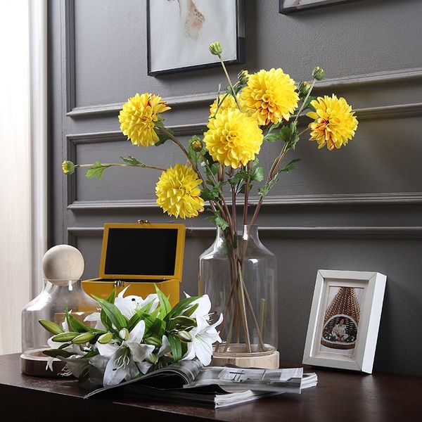 -2 heads dahlia big daisy yellow chrysanthemum home banquet decorative artificial flower wedding party drop flowers & wreaths
-2 heads dahlia big daisy yellow chrysanthemum home banquet decorative artificial flower wedding party drop flowers & wreaths