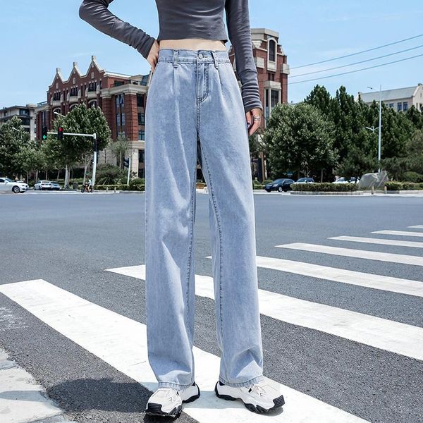 women's jeans 2021 autumn wide leg pants high waist drooping loose straight mopping medium fashion, Blue
women's jeans 2021 autumn wide leg pants high waist drooping loose straight mopping medium fashion, Blue