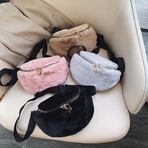 popular belt bag sling chest pouch fashion pure color plush chest bag women zipper fanny pack phone messenger purse
popular belt bag sling chest pouch fashion pure color plush chest bag women zipper fanny pack phone messenger purse