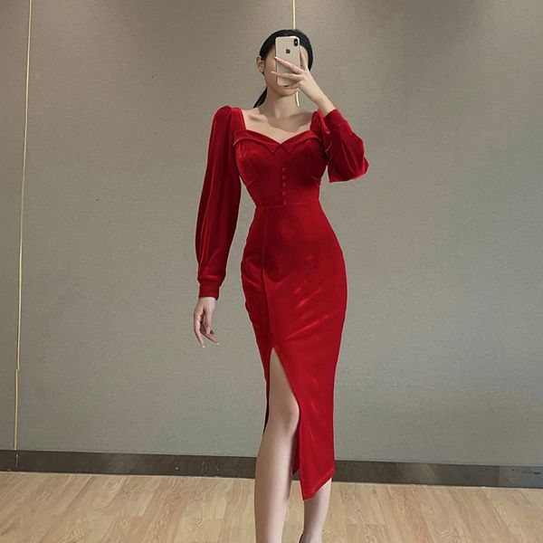 elegant full female spring fall casual party club bodycon solid neck square midi dress 3gns, Black;gray
elegant full female spring fall casual party club bodycon solid neck square midi dress 3gns, Black;gray