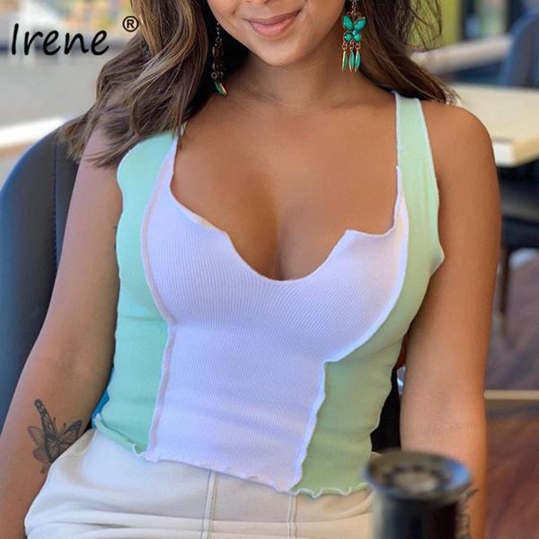 women's tanks & camis irene summer rib knitted patchwork y2k crop women off shoulder casual tank v neck basic tees fashion 2021, White
women's tanks & camis irene summer rib knitted patchwork y2k crop women off shoulder casual tank v neck basic tees fashion 2021, White