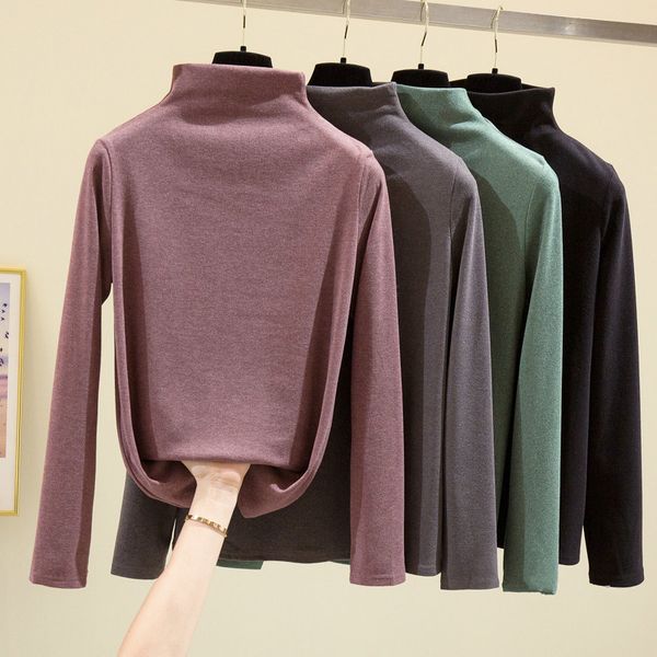 large-sized shirt for woman autumn warm woolen-lined clothes high-fitting collar fine all-match stretcher fhja, White
large-sized shirt for woman autumn warm woolen-lined clothes high-fitting collar fine all-match stretcher fhja, White