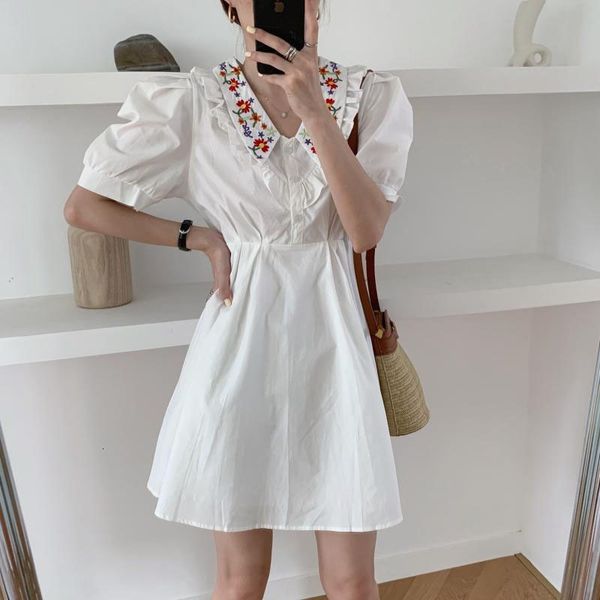 Retro Streetwear Sleeves Mini 2021 Beige Floral Embroidery Sweet V-neck Dress Vqwt, Black;gray
Retro Streetwear Sleeves Mini 2021 Beige Floral Embroidery Sweet V-neck Dress Vqwt, Black;gray