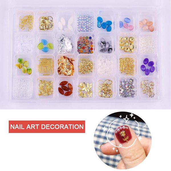 nail art decorations anylady 28 grids/set mixed shape decoration 3d charms supplies rhinestone diy pearls manicure designer accessories, Silver;gold
nail art decorations anylady 28 grids/set mixed shape decoration 3d charms supplies rhinestone diy pearls manicure designer accessories, Silver;gold
