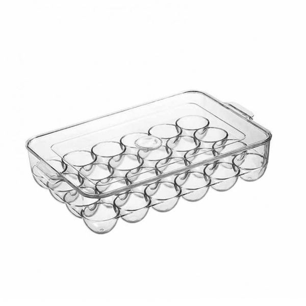 storage bottles & jars 1pc transparent egg box pet 24 grids organizer with lid clear covered eggs holders containers for refrigerator home
storage bottles & jars 1pc transparent egg box pet 24 grids organizer with lid clear covered eggs holders containers for refrigerator home