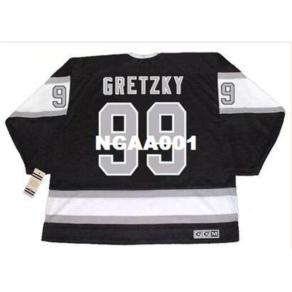 001 #99 wayne gretzky los angeles kings 1989 ccm vintage away hockey jersey or custom any name or number retro jersey, Black
001 #99 wayne gretzky los angeles kings 1989 ccm vintage away hockey jersey or custom any name or number retro jersey, Black