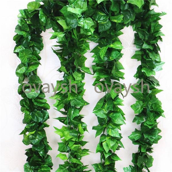 90 leaves 2.3m artificial green grape leaves other boston ivy vines decorated fake flower cane wholesale
90 leaves 2.3m artificial green grape leaves other boston ivy vines decorated fake flower cane wholesale