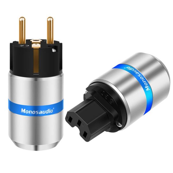smart power plugs monosaudio e106g/f106g 99.99% pure copper 24k gold plated schuko plug connector iec female diy mains cord cable
smart power plugs monosaudio e106g/f106g 99.99% pure copper 24k gold plated schuko plug connector iec female diy mains cord cable