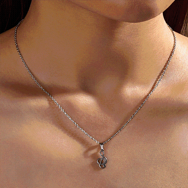pendant necklaces 2021 music symbol gift necklace golden stainless steel ladies exquisite jewelry collares para mujer, Silver
pendant necklaces 2021 music symbol gift necklace golden stainless steel ladies exquisite jewelry collares para mujer, Silver