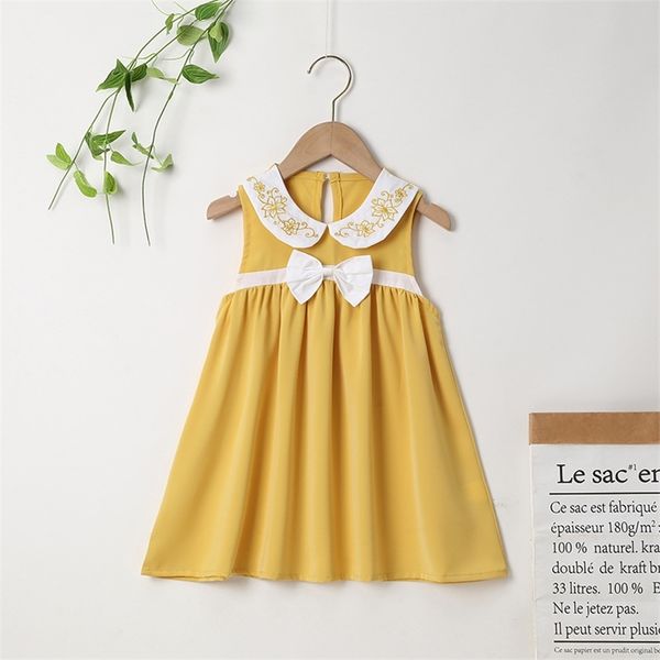summer arrivals girls style dress sleeveless print floral collar bow solid cute a-line girl cake 18m-6t 210629, Red;yellow
summer arrivals girls style dress sleeveless print floral collar bow solid cute a-line girl cake 18m-6t 210629, Red;yellow
