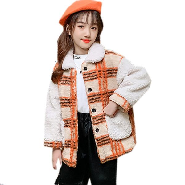 2021 new girls winter lambs wool coats warm plaid jackets watch children outerwear loose baby 4-13years k8y6, Blue;gray
2021 new girls winter lambs wool coats warm plaid jackets watch children outerwear loose baby 4-13years k8y6, Blue;gray