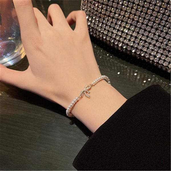 link, chain elegant pearl bow gold suit bracelet for women korean fashion aesthetic jewelry lady sweet temperament luxurious bracelets, Black
link, chain elegant pearl bow gold suit bracelet for women korean fashion aesthetic jewelry lady sweet temperament luxurious bracelets, Black
