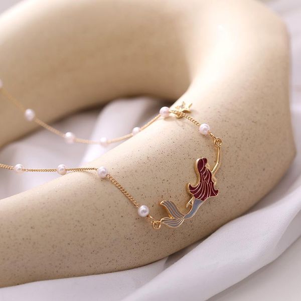 chokers mermaid pendant fashion pearl necklace gold color link chain choker necklaces for women girls jewelry birthday gift ync122, Golden;silver
chokers mermaid pendant fashion pearl necklace gold color link chain choker necklaces for women girls jewelry birthday gift ync122, Golden;silver