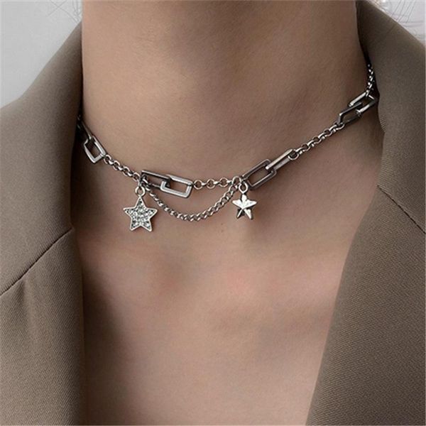 chokers hip hop star pendant necklace for women metal cool fashion charm punk choker jewelry gifts, Golden;silver
chokers hip hop star pendant necklace for women metal cool fashion charm punk choker jewelry gifts, Golden;silver