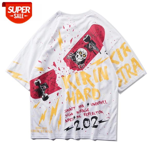 oversized hip hop t shirt men summer loose letter graffiti print street skatewear short sleeve tshirt cotton #i163, White;black 
oversized hip hop t shirt men summer loose letter graffiti print street skatewear short sleeve tshirt cotton #i163, White;black