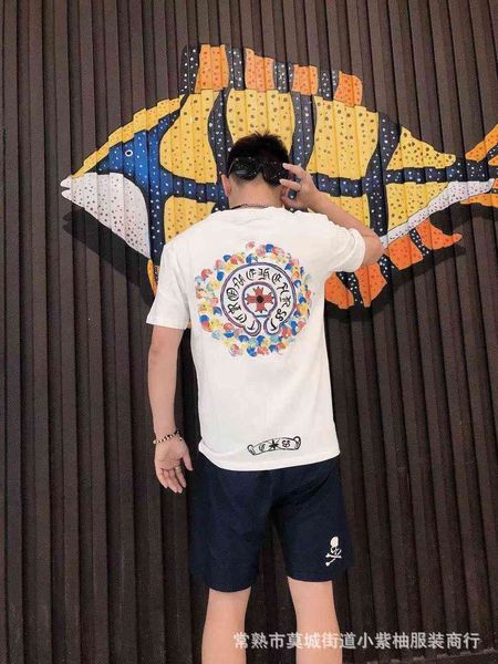 2021ss summer new ch-1 rohin hand painted sanskrit cross horseshoe print short sleeve t-shirt fashion, White
2021ss summer new ch-1 rohin hand painted sanskrit cross horseshoe print short sleeve t-shirt fashion, White