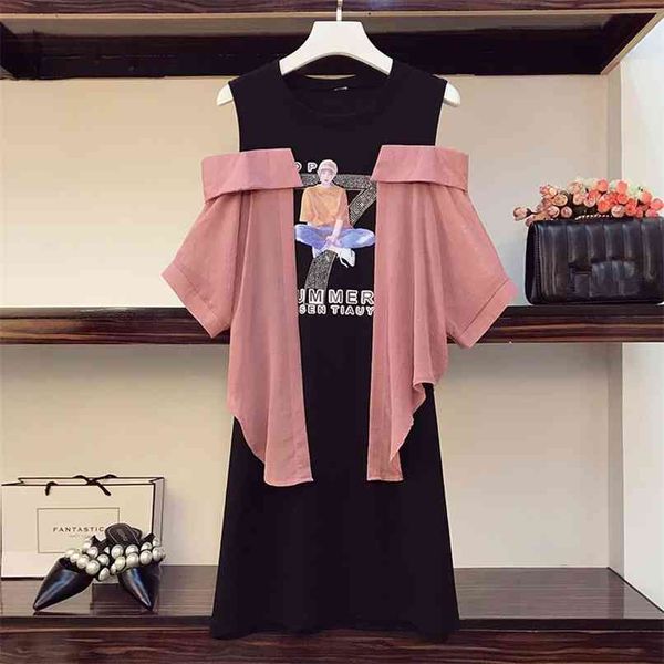fashion design tshirt dress women summer strapless short sleeve patchwork fake two loose beach 210602, White
fashion design tshirt dress women summer strapless short sleeve patchwork fake two loose beach 210602, White