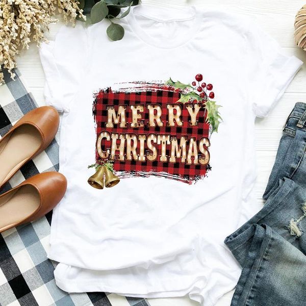 women plaid new year letter winter printing merry christmas 90s clothes ladies graphic printed tee tshirt female t-shirt, White
women plaid new year letter winter printing merry christmas 90s clothes ladies graphic printed tee tshirt female t-shirt, White