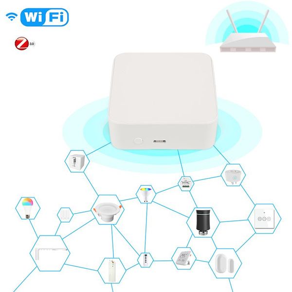 smart home control tuya multi-mode gateway zigbee wifi bluetooth-compatible multi protocol hub app remote work with alexa google
smart home control tuya multi-mode gateway zigbee wifi bluetooth-compatible multi protocol hub app remote work with alexa google