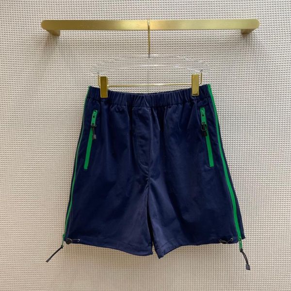 women's shorts blue sport for women contrast zippper pocket split hem elastic waist autumn 2021, White;black
women's shorts blue sport for women contrast zippper pocket split hem elastic waist autumn 2021, White;black