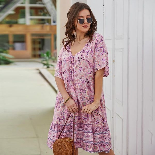 plus size dresses women dress short-sleeved bohemian printed v-neck beach ladies retro casual holiday 4xl 2021, Black
plus size dresses women dress short-sleeved bohemian printed v-neck beach ladies retro casual holiday 4xl 2021, Black