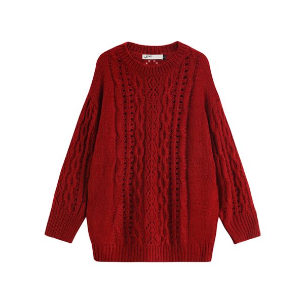 2021 new knit women autumn winter casual style loose and versatile thickened outer wear mid-length red sweater wdj4, White;black
2021 new knit women autumn winter casual style loose and versatile thickened outer wear mid-length red sweater wdj4, White;black